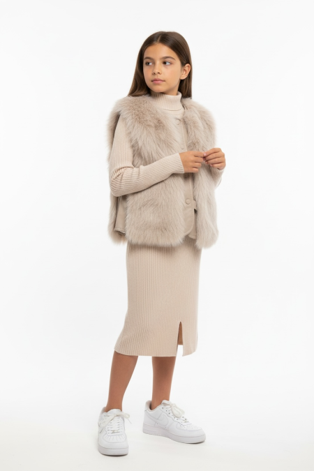 فستان + فروة