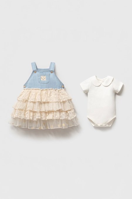 Lace Jeans Dress