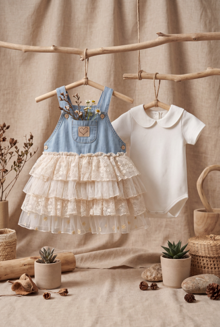 Lace Jeans Dress