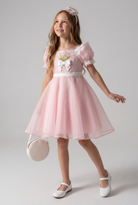Girls Dress Organza - Tulip & Lace
