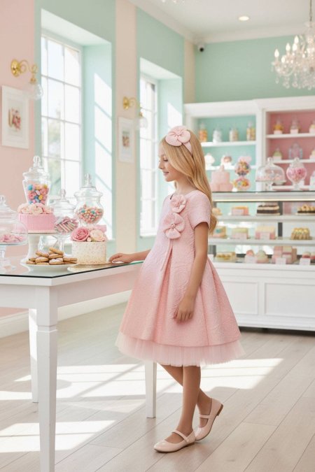 Girls Jacquard Dress