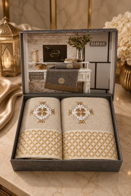 REBEKA Luxury Towel Set – 2 Pieces