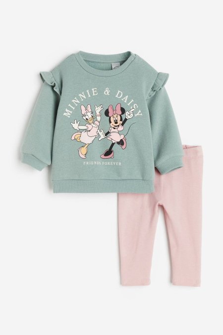طقم بيبي بناتي - H&M
