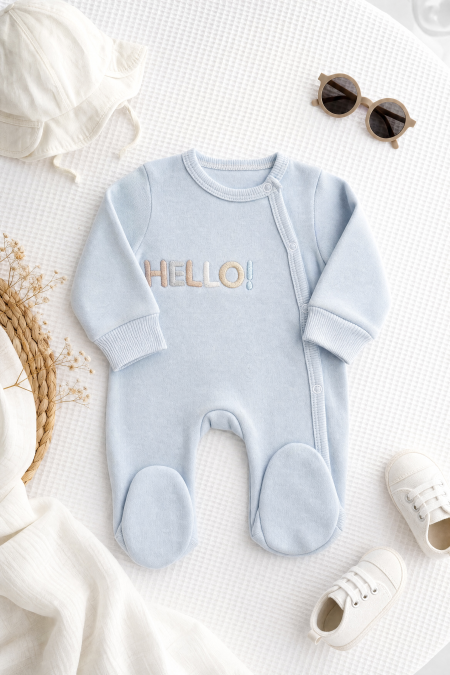 أفرهول بيبي فوتر HELLO بأقدام مغلقة