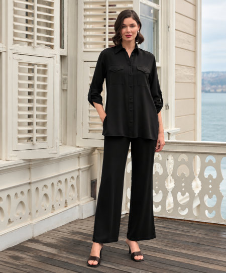 monamise - Executive Viscose Shirt Set