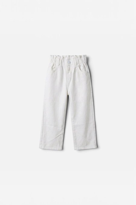 بنطلون جينز WIDE-LEG بخصر مرن