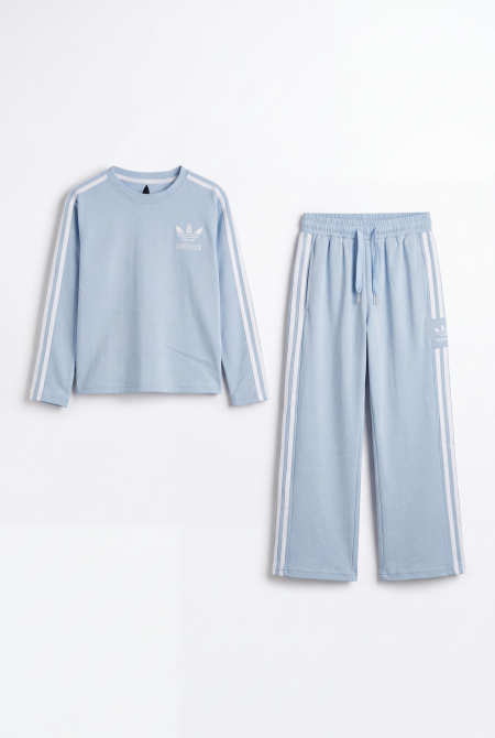 طقم بناتي Wide Leg رياضي - adidas