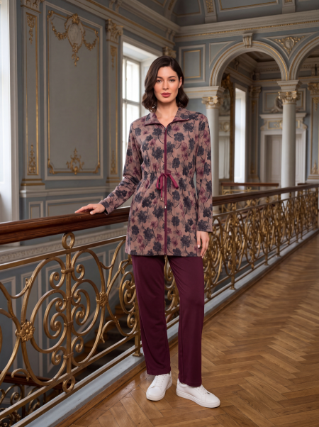 Floral Zip-Up Women’s Lounge Set