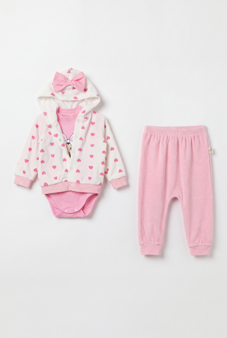 Velvet Hearts 3-Piece Set