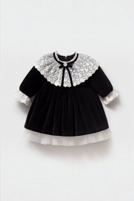 Velvet Lace Ceremony Dress
