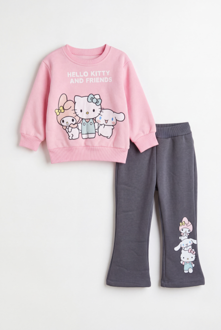 Soft Pink - Charcoal Grey