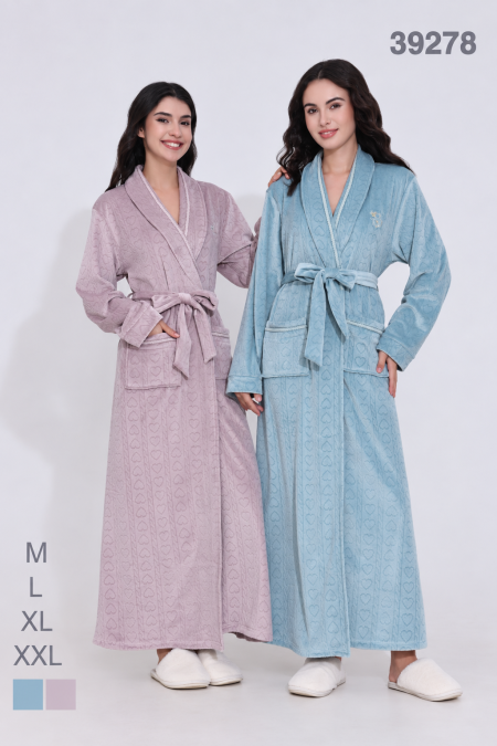 Heart Pattern Long Robe