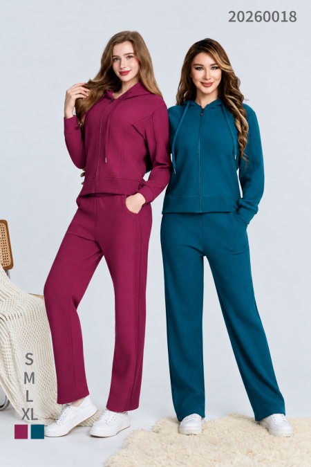 Zip-Up Hooded Lounge Set