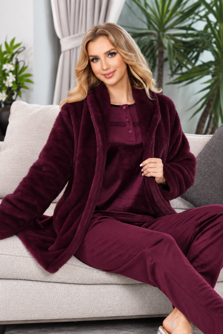 Luxury Velvet & Faux Fur Lounge Set