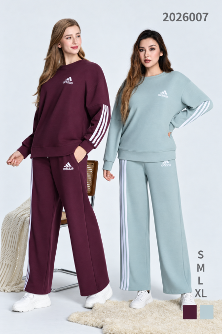 Striped Wide-Leg Tracksuit