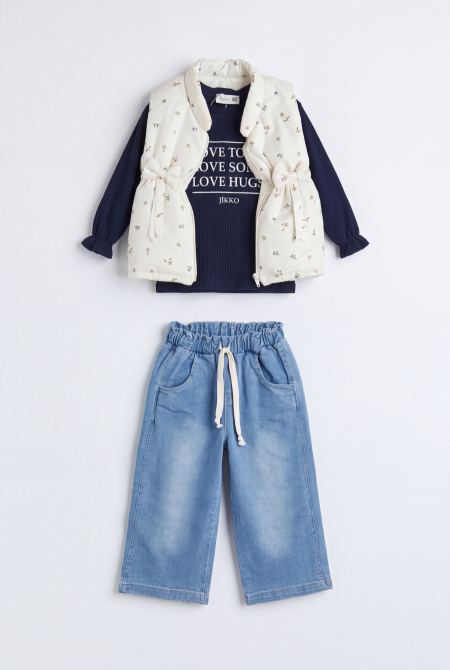 Navy & Ivory & Light Denim