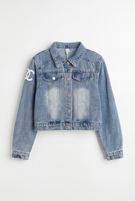 Vintage Cropped Denim Jacket