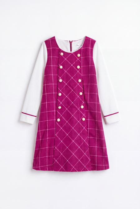 Classic Checked Pinafore Dress
