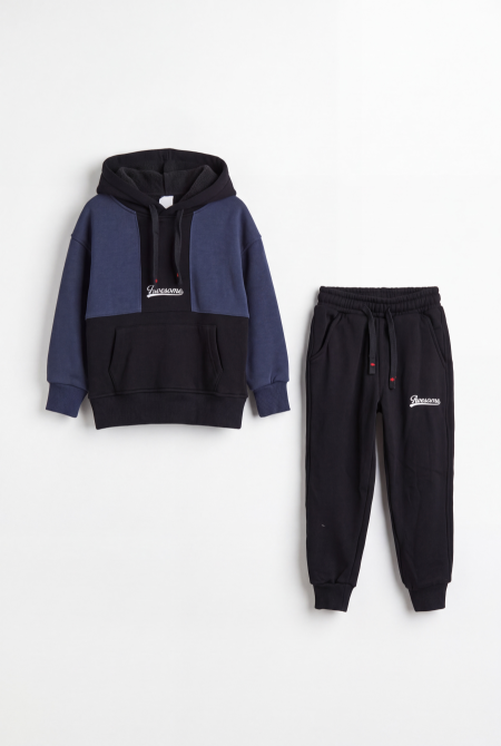 Awesome Color Block Hooded Tracksuit