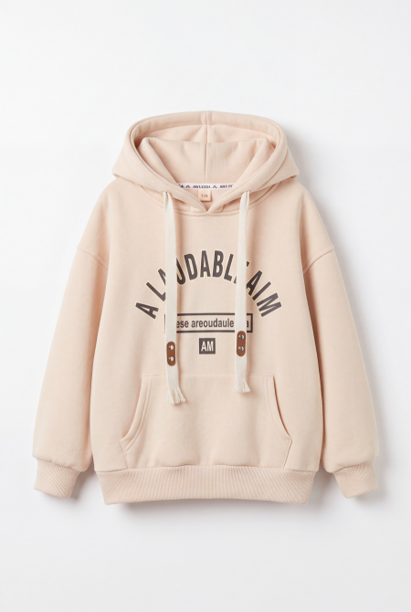 AM Typography Oversized Hoodie
