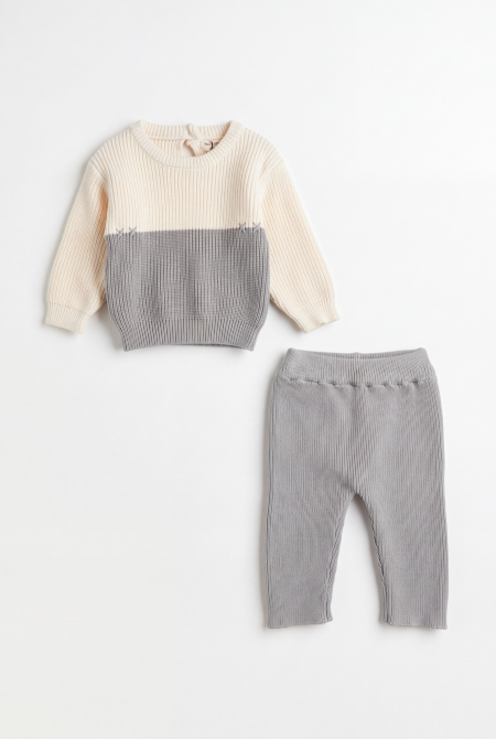 Ivory & Light Grey