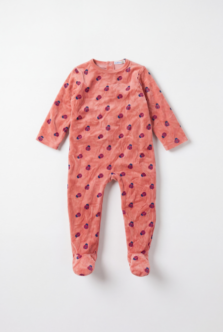 Ladybug – Velvet Footed Sleepsuit