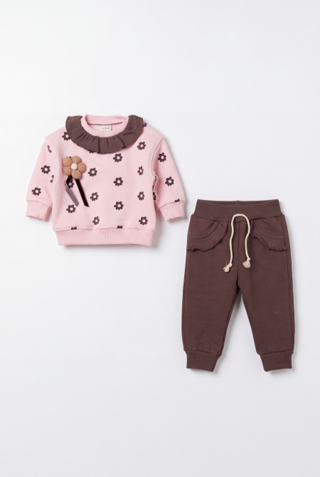 Soft Pink / Mocha Brown