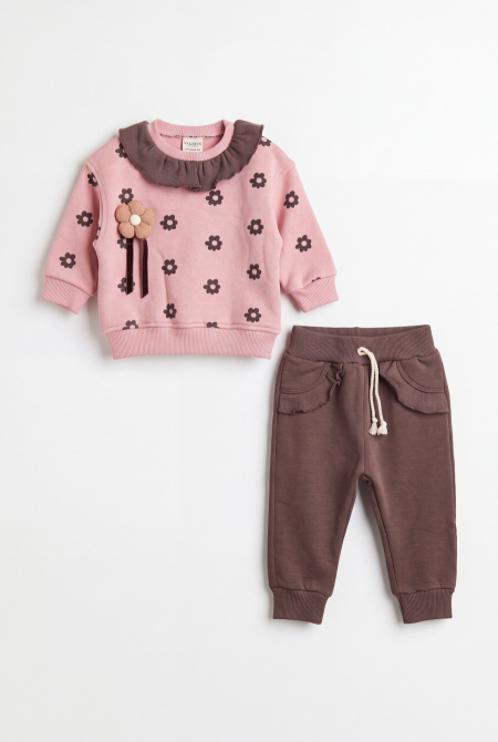 Dark Pink / Mocha Brown