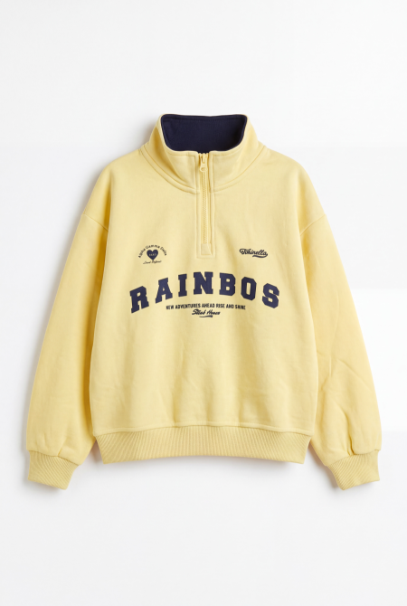 Half-Zip Sweatshirt Rainbows