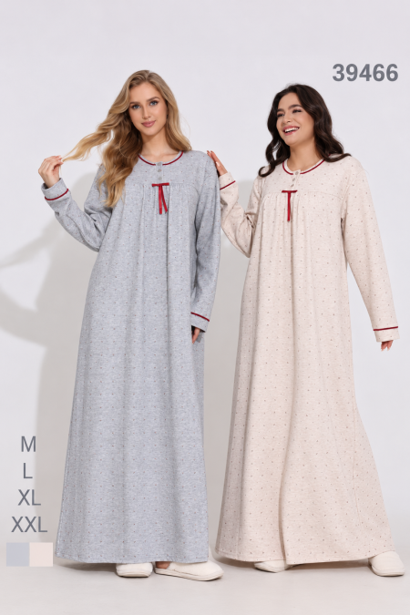 Classic Bow Long Nightdress