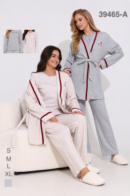 3-Piece Lounge & Robe Set