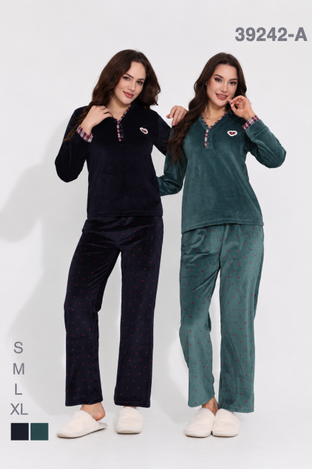 Velvet Heart Pajama Set