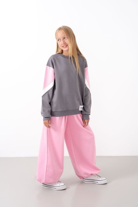 Charcoal Grey / Soft Pink