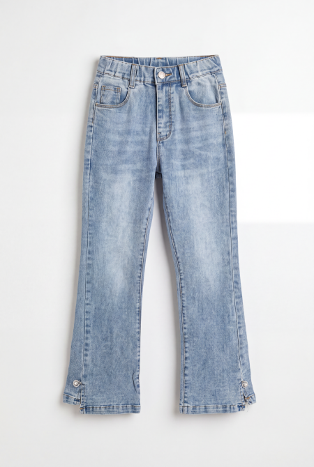 Light Wash Flared Denim Jeans