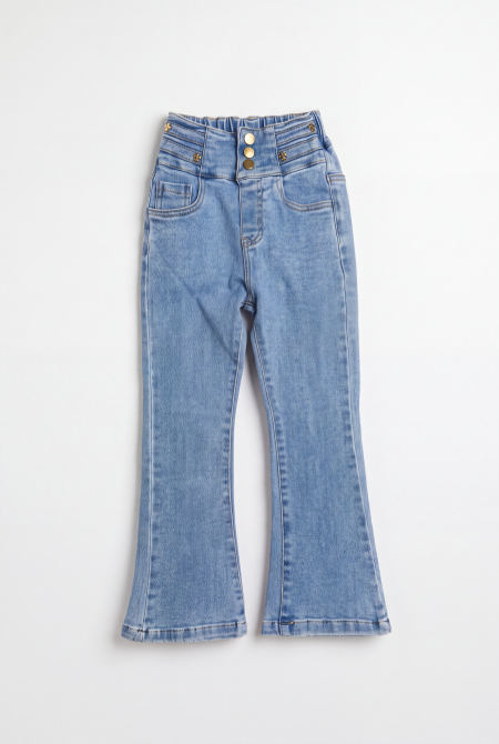 High Waist Flared Denim Jeans