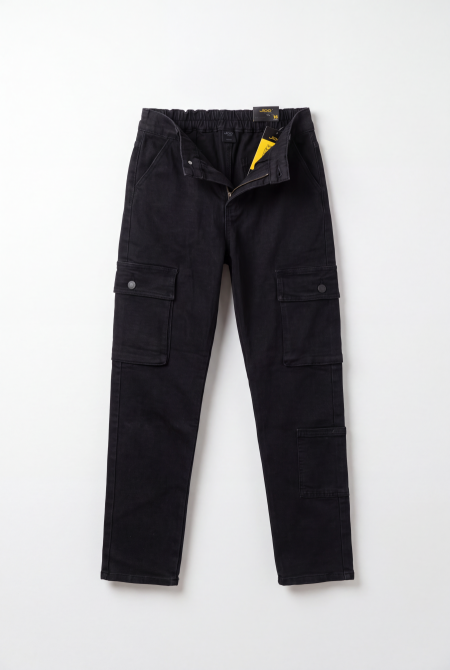 Straight Fit Cargo Jeans