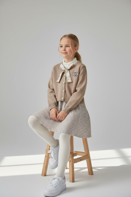 فستان وجيليه - 86083